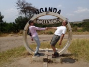 Gini and Marc at the equator