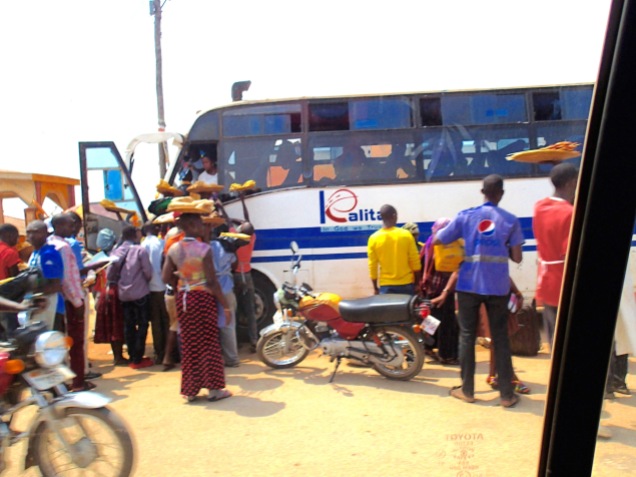 Bus park, outskirts of Kampala